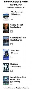 Book Award voting slip